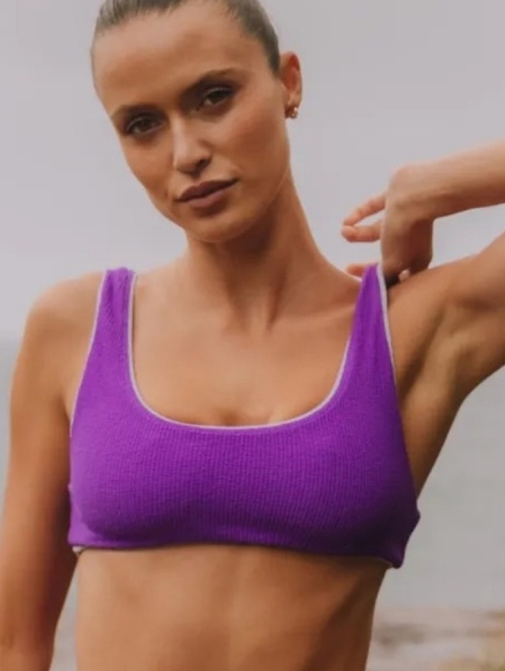 Daily Drills Wavy Bikini Reversible Lavender & Royal Purple